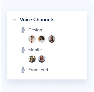 Multiple Chats & Voice Channels